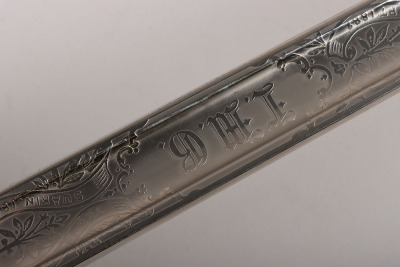 An 1854 Pattern George 5th Coldstream Guards Officers Sword of Brigadier L. M. Biggs CVO, DSO, MC & bar, - 19