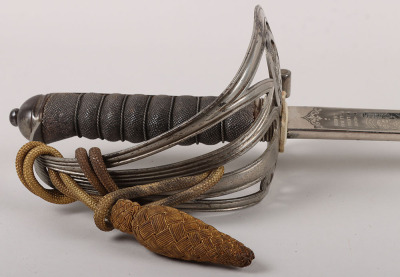 An 1854 Pattern George 5th Coldstream Guards Officers Sword of Brigadier L. M. Biggs CVO, DSO, MC & bar, - 21