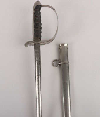 An 1854 Pattern George 5th Coldstream Guards Officers piquet weight sword of Brigadier L. M. Biggs CVO, DSO, MC & bar - 2