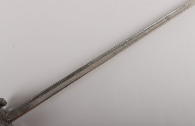 An 1854 Pattern George 5th Coldstream Guards Officers piquet weight sword of Brigadier L. M. Biggs CVO, DSO, MC & bar - 5