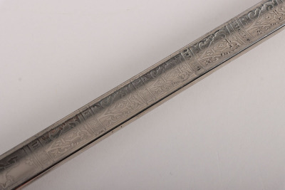 An 1854 Pattern George 5th Coldstream Guards Officers piquet weight sword of Brigadier L. M. Biggs CVO, DSO, MC & bar - 8