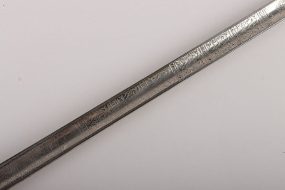 An 1854 Pattern George 5th Coldstream Guards Officers piquet weight sword of Brigadier L. M. Biggs CVO, DSO, MC & bar - 10