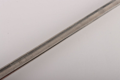 An 1854 Pattern George 5th Coldstream Guards Officers piquet weight sword of Brigadier L. M. Biggs CVO, DSO, MC & bar - 18