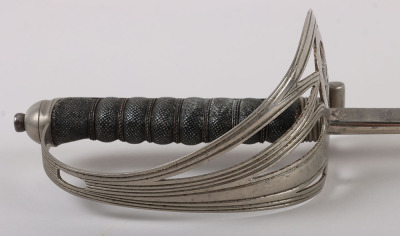 An 1854 Pattern George 5th Coldstream Guards Officers piquet weight sword of Brigadier L. M. Biggs CVO, DSO, MC & bar - 20