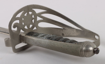 An 1854 Pattern George 5th Coldstream Guards Officers piquet weight sword of Brigadier L. M. Biggs CVO, DSO, MC & bar - 21
