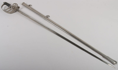An 1854 Pattern George 5th Coldstream Guards Officers piquet weight sword of Brigadier L. M. Biggs CVO, DSO, MC & bar - 22