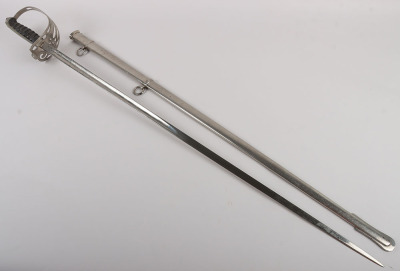 An 1854 Pattern George 5th Coldstream Guards Officers piquet weight sword of Brigadier L. M. Biggs CVO, DSO, MC & bar - 23