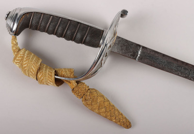 A Victorian 1854 Pattern Scots Guards Officers piquet weight sword of Lt. Col. Francis Haygarth - 3