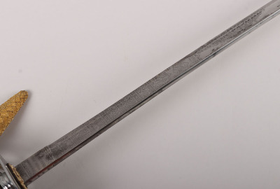 A Victorian 1854 Pattern Scots Guards Officers piquet weight sword of Lt. Col. Francis Haygarth - 5