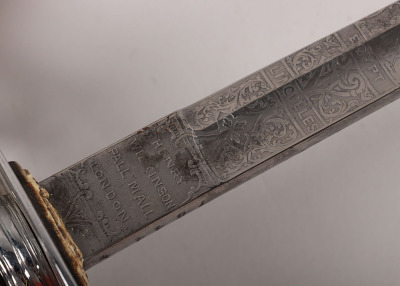 A Victorian 1854 Pattern Scots Guards Officers piquet weight sword of Lt. Col. Francis Haygarth - 6