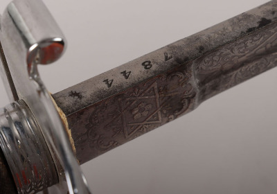 A Victorian 1854 Pattern Scots Guards Officers piquet weight sword of Lt. Col. Francis Haygarth - 14