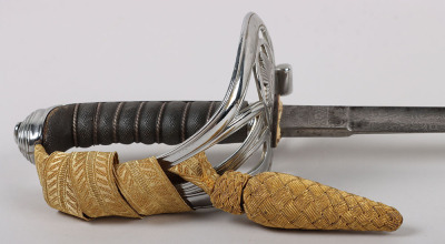 A Victorian 1854 Pattern Scots Guards Officers piquet weight sword of Lt. Col. Francis Haygarth - 16