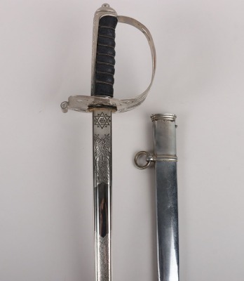 A George 5th 1854 Pattern Scots Guards Officers sword of The Hon. Victor Alexander William Brisbane Cochrane-Baille MC, 3rd Baron Lamington - 2
