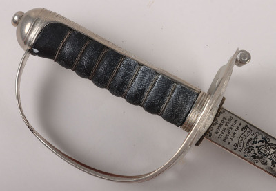 A George 5th 1854 Pattern Scots Guards Officers sword of The Hon. Victor Alexander William Brisbane Cochrane-Baille MC, 3rd Baron Lamington - 4