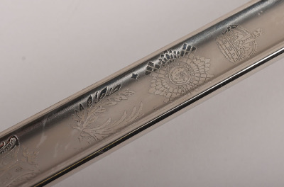 A George 5th 1854 Pattern Scots Guards Officers sword of The Hon. Victor Alexander William Brisbane Cochrane-Baille MC, 3rd Baron Lamington - 15