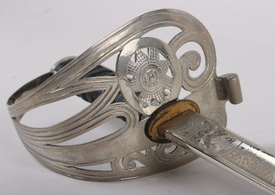 A George 5th 1854 Pattern Scots Guards Officers sword of The Hon. Victor Alexander William Brisbane Cochrane-Baille MC, 3rd Baron Lamington - 17