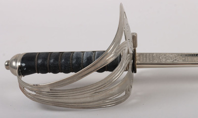 A George 5th 1854 Pattern Scots Guards Officers sword of The Hon. Victor Alexander William Brisbane Cochrane-Baille MC, 3rd Baron Lamington - 18