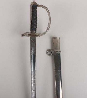 An 1854 Pattern George 5th Welsh Guards Officers Sword of 2nd Lieutenant David Bernard Morgan - 2