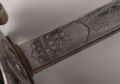 An 1854 Pattern George 5th Welsh Guards Officers Sword of 2nd Lieutenant David Bernard Morgan - 6