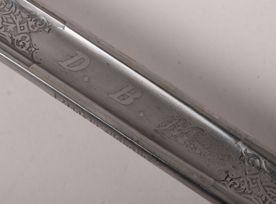 An 1854 Pattern George 5th Welsh Guards Officers Sword of 2nd Lieutenant David Bernard Morgan - 7