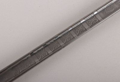 An 1854 Pattern George 5th Welsh Guards Officers Sword of 2nd Lieutenant David Bernard Morgan - 9