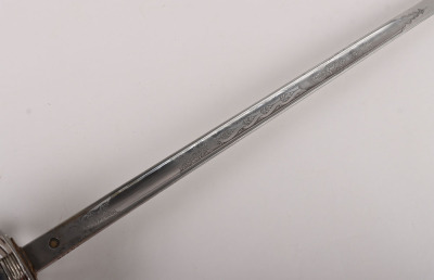 An 1854 Pattern George 5th Welsh Guards Officers Sword of 2nd Lieutenant David Bernard Morgan - 11