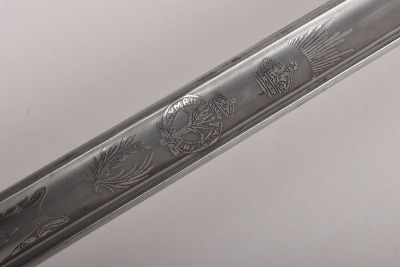 An 1854 Pattern George 5th Welsh Guards Officers Sword of 2nd Lieutenant David Bernard Morgan - 13