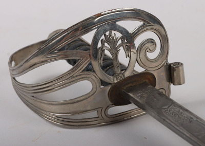 An 1854 Pattern George 5th Welsh Guards Officers Sword of 2nd Lieutenant David Bernard Morgan - 15