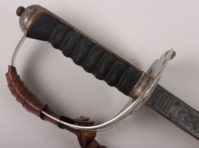 A George V 1854 Pattern Irish Guards Officers sword of Captain The Hon. Patrick J H S Ogilvy Irish Guards, Awarded the Military Cross for Gallantry in September 1916, later killed in action 1917 - 5