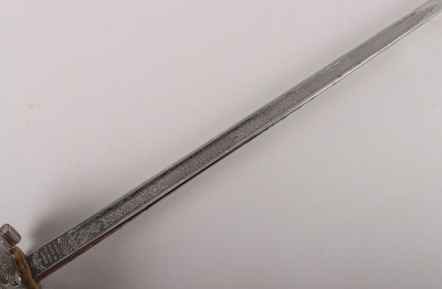 A George V 1854 Pattern Irish Guards Officers sword of Captain The Hon. Patrick J H S Ogilvy Irish Guards, Awarded the Military Cross for Gallantry in September 1916, later killed in action 1917 - 6