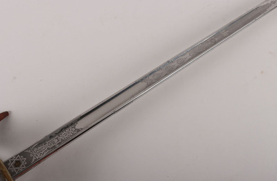 A George V 1854 Pattern Irish Guards Officers sword of Captain The Hon. Patrick J H S Ogilvy Irish Guards, Awarded the Military Cross for Gallantry in September 1916, later killed in action 1917 - 13