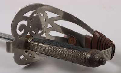 A George V 1854 Pattern Irish Guards Officers sword of Captain The Hon. Patrick J H S Ogilvy Irish Guards, Awarded the Military Cross for Gallantry in September 1916, later killed in action 1917 - 19