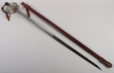 A George V 1854 Pattern Irish Guards Officers sword of Captain The Hon. Patrick J H S Ogilvy Irish Guards, Awarded the Military Cross for Gallantry in September 1916, later killed in action 1917 - 20