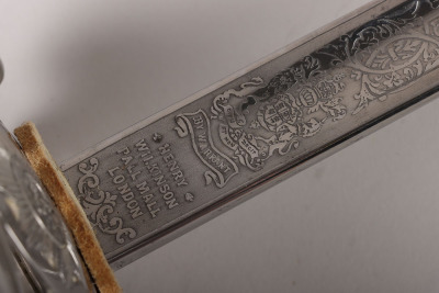 An 1854 Pattern Irish Guards Officers sword by HENRY WILKINSON PALL MALL LONDON No.54502 - 10
