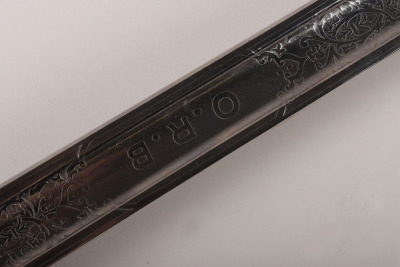 An 1854 Pattern Irish Guards Officers sword by HENRY WILKINSON PALL MALL LONDON No.54502 - 14