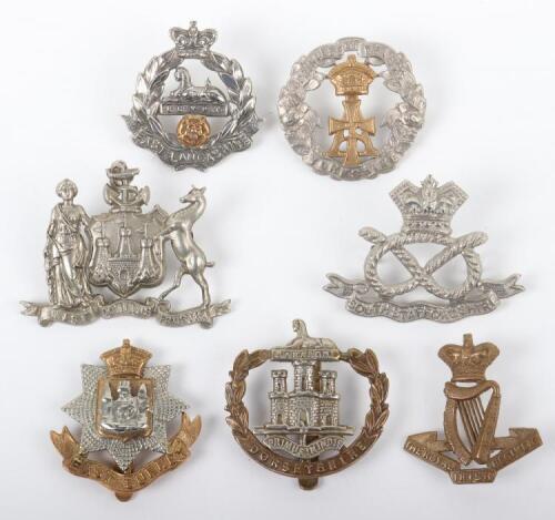 Selection of Victorian British Regimental Cap Badges