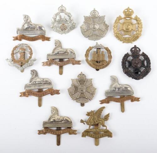 Selection of British Territorial Battalions Cap Badges