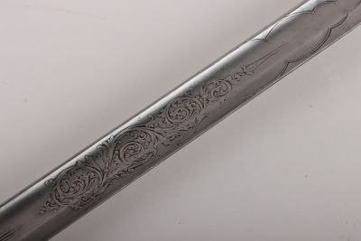 A Victorian 1822 Pattern infantry officers piquet weight sword of Thomas Unett Brocklehurst, Captain Cheshire Rifle Volunteers, April 1860 - 14