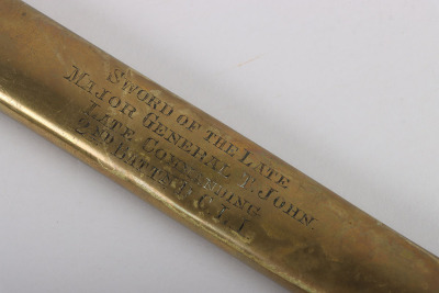 An 1822 pattern Infantry officers sword of Thomas John, 46th (The South Devonshire) Regiment, Later Major General Duke of Cornwall Light Infantry - 22