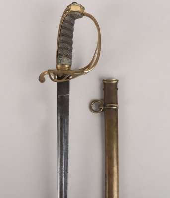 A Victorian 1822 Pattern Infantry officers piquet weight sword of Lieutenant David Robertson Williamson, Coldstream Guards, later Colonel of the Perthshire Rifle Volunteers - 2