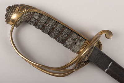A Victorian 1822 Pattern Infantry officers piquet weight sword of Lieutenant David Robertson Williamson, Coldstream Guards, later Colonel of the Perthshire Rifle Volunteers - 3