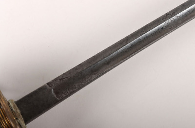 A Victorian 1822 Pattern Infantry officers piquet weight sword of Lieutenant David Robertson Williamson, Coldstream Guards, later Colonel of the Perthshire Rifle Volunteers - 5