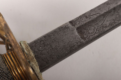 A Victorian 1822 Pattern Infantry officers piquet weight sword of Lieutenant David Robertson Williamson, Coldstream Guards, later Colonel of the Perthshire Rifle Volunteers - 6