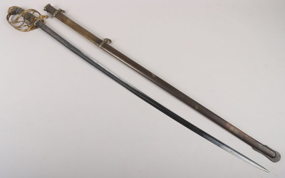 A Victorian 1822 Pattern Infantry officers piquet weight sword of Lieutenant David Robertson Williamson, Coldstream Guards, later Colonel of the Perthshire Rifle Volunteers - 14