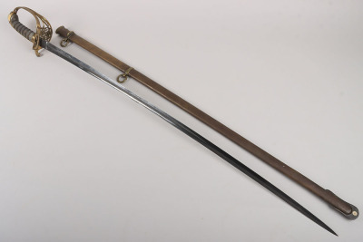 A Victorian 1822 Pattern Infantry officers piquet weight sword of Lieutenant David Robertson Williamson, Coldstream Guards, later Colonel of the Perthshire Rifle Volunteers - 15