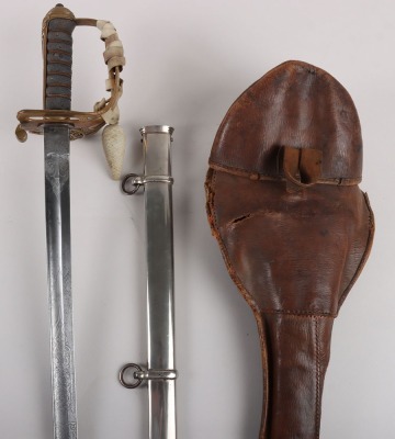 An 1845 Pattern Infantry Officers sword of Brigadier General Hubert Horation Shirley Morant DSO, Col. Durham Light Infantry, by HENRY WILKINSON PALL MALL LONDON No.29811 - 2