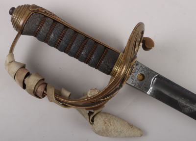 An 1845 Pattern Infantry Officers sword of Brigadier General Hubert Horation Shirley Morant DSO, Col. Durham Light Infantry, by HENRY WILKINSON PALL MALL LONDON No.29811 - 3