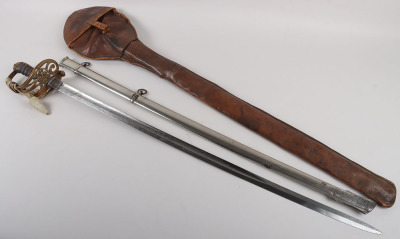 An 1845 Pattern Infantry Officers sword of Brigadier General Hubert Horation Shirley Morant DSO, Col. Durham Light Infantry, by HENRY WILKINSON PALL MALL LONDON No.29811 - 20