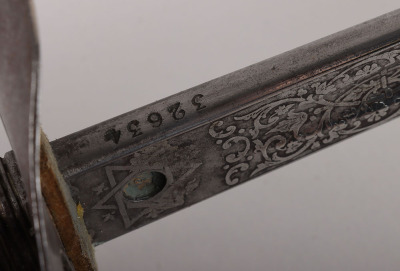 An 1895 pattern Infantry officers sword by HENRY WILKINSON PALL MALL LONDON No.32634 - 11