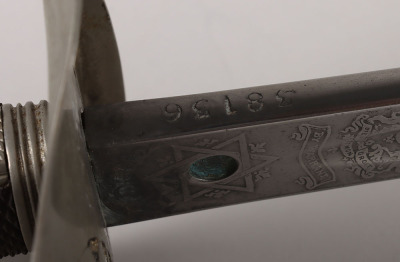 An Edward 7th 1897 Pattern Infantry Officers sword by HENRY WILKINSON PALL MALL LONDON, PATENT SOLID HILT, No.38136 - 14